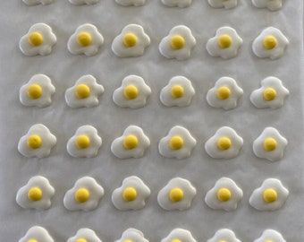 SIX Fried Eggs (plain or with a face)