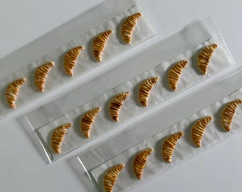 Royal Icing Decoration - SIX pcs. Croissants