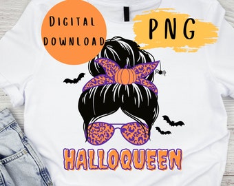 Disegno PNG di Halloween Girl: Clipart di Halloqueen (download digitale)