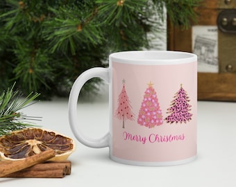 coquette christmas mug, coquette christmas, pink, pinkmas, christmas gifts, stocking stuffers, girly, aesthetic