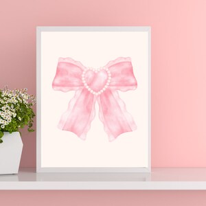 Coquette Pink Bedroom Print Bundle | Coquette Room Decor | Girly Wall Art | Balletcore | Cottage Core Room Decor | Coquette Wall Art |