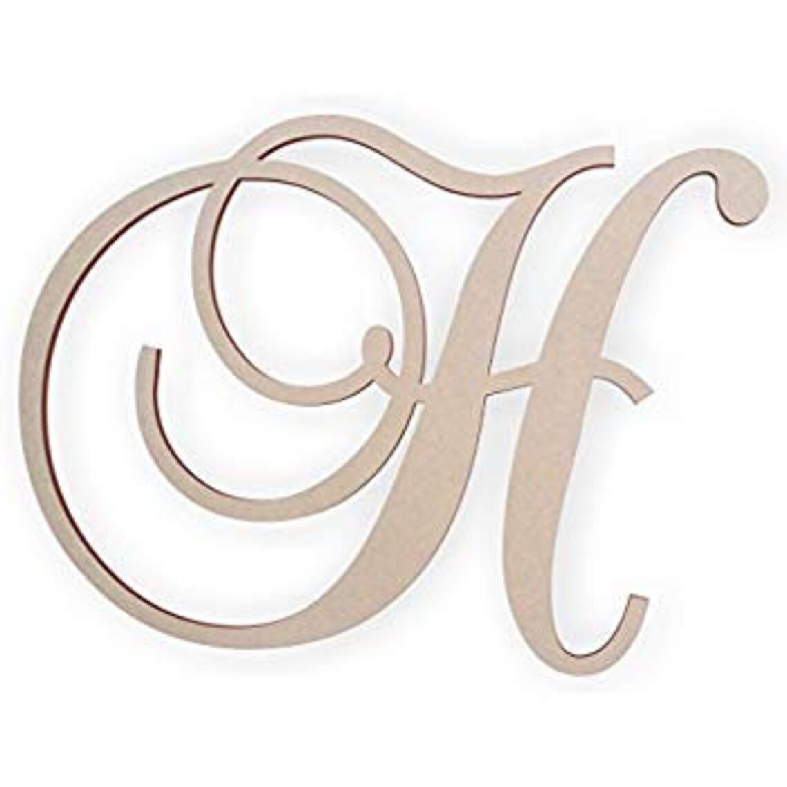 FREE SHIPPING Large Wood CURVE Letters 12 24 Etsy