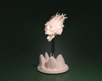 Flameskull Miniature - Etsy