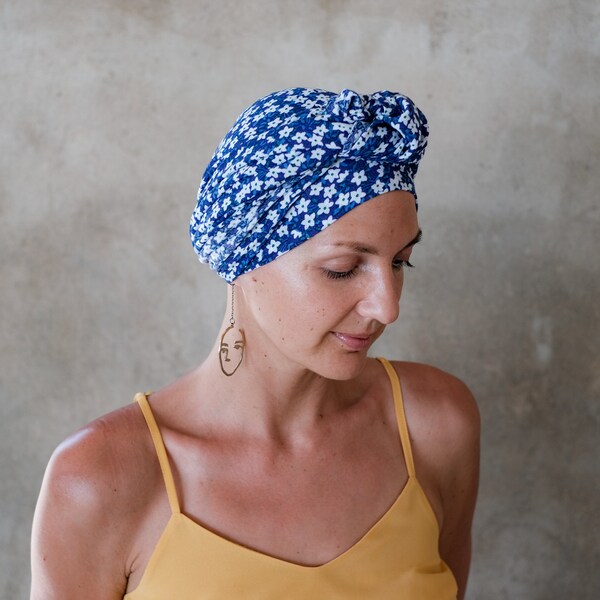 Chemo/Alopecia Boho Headscarves: Soft Cotton, Versatile Female Head Scarves for Hair Loss in Pretty Floral Colours and Funky Summer Prints!