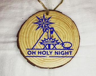 Décoration de Noël en bois rustique personnalisée