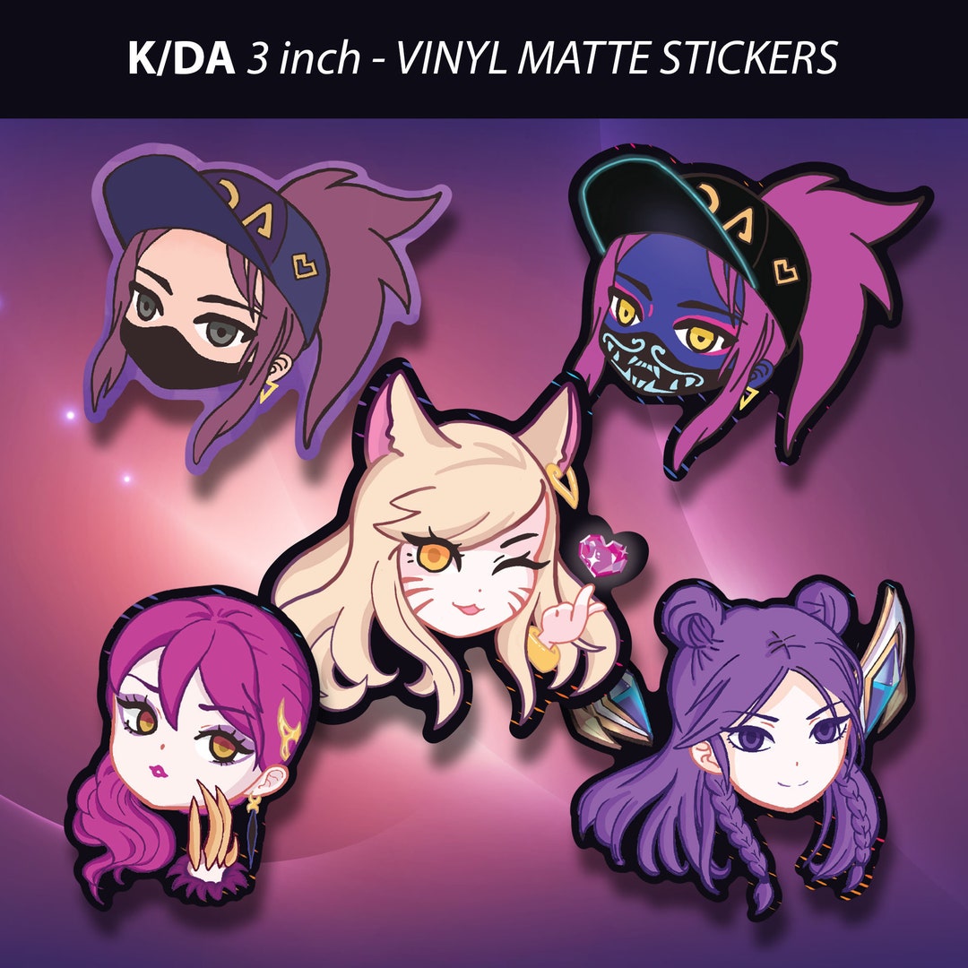 K/DA POPSTARS Vinyl Matte Stickers - Etsy
