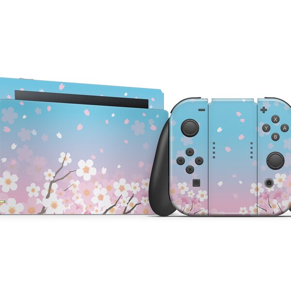 Baby blue x Pink Pastel Nintendo Switch Skin Wrap Sticker