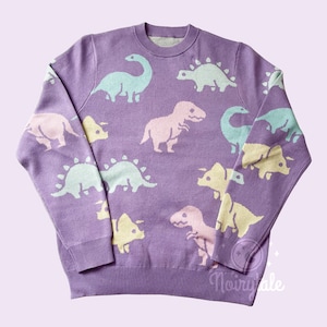 Pastel dinosaur sweater Clearance