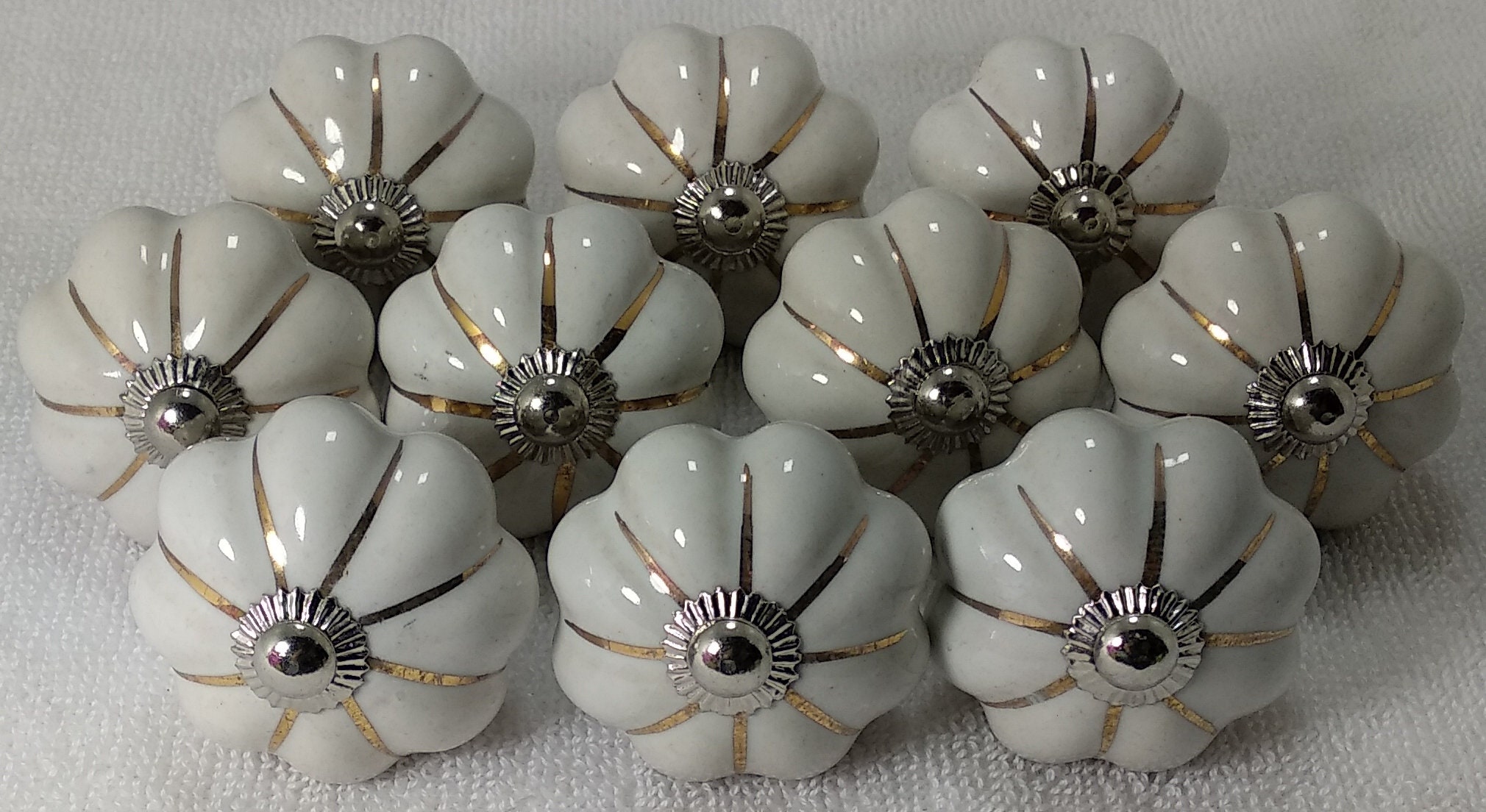 Kupfer weiß Keramik Knäufe Küchenknäufe Möbelknöpfe | Etsy