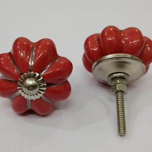 Kitchen Cabinet Knobs Cupboard Knobs Drawer Knobs  Ceramic Knobs | Hand-Painted Drawer Pulls | Vintage Cabinet Knobs  Shabby Chic 13