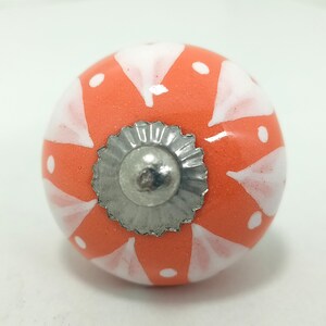 Hand-Painted Ceramic Cabinet Knobs: Vintage Floral Drawer Pulls image 15