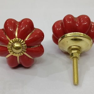 Kitchen Cabinet Knobs Cupboard Knobs Drawer Knobs  Ceramic Knobs | Hand-Painted Drawer Pulls | Vintage Cabinet Knobs  Shabby Chic 14
