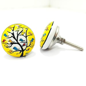 Kitchen Cabinet Knobs Cupboard Knobs Drawer Knobs  Ceramic Knobs | Hand-Painted Drawer Pulls | Vintage Cabinet Knobs  Shabby Chic 38