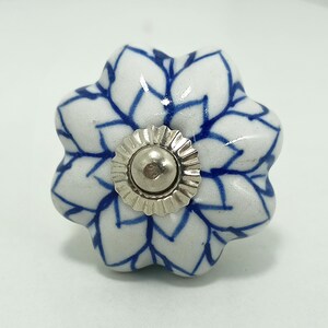 Hand-Painted Ceramic Cabinet Knobs: Vintage Floral Drawer Pulls image 17