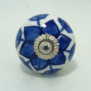 Hand-Painted Ceramic Cabinet Knobs: Vintage Floral Drawer Pulls image 8