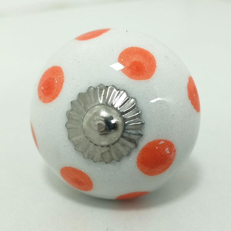 Hand-Painted Ceramic Cabinet Knobs: Vintage Floral Drawer Pulls image 6