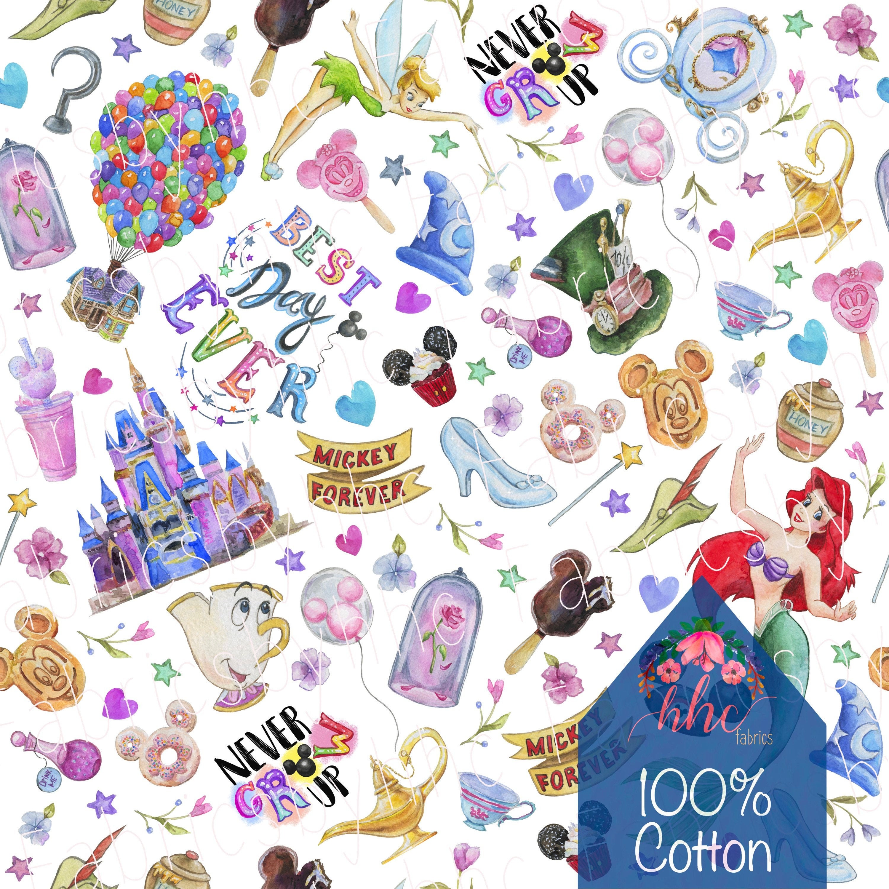 IN STOCK | Best Day Ever Fabric | Girl | 100 % Cotton | by the yard