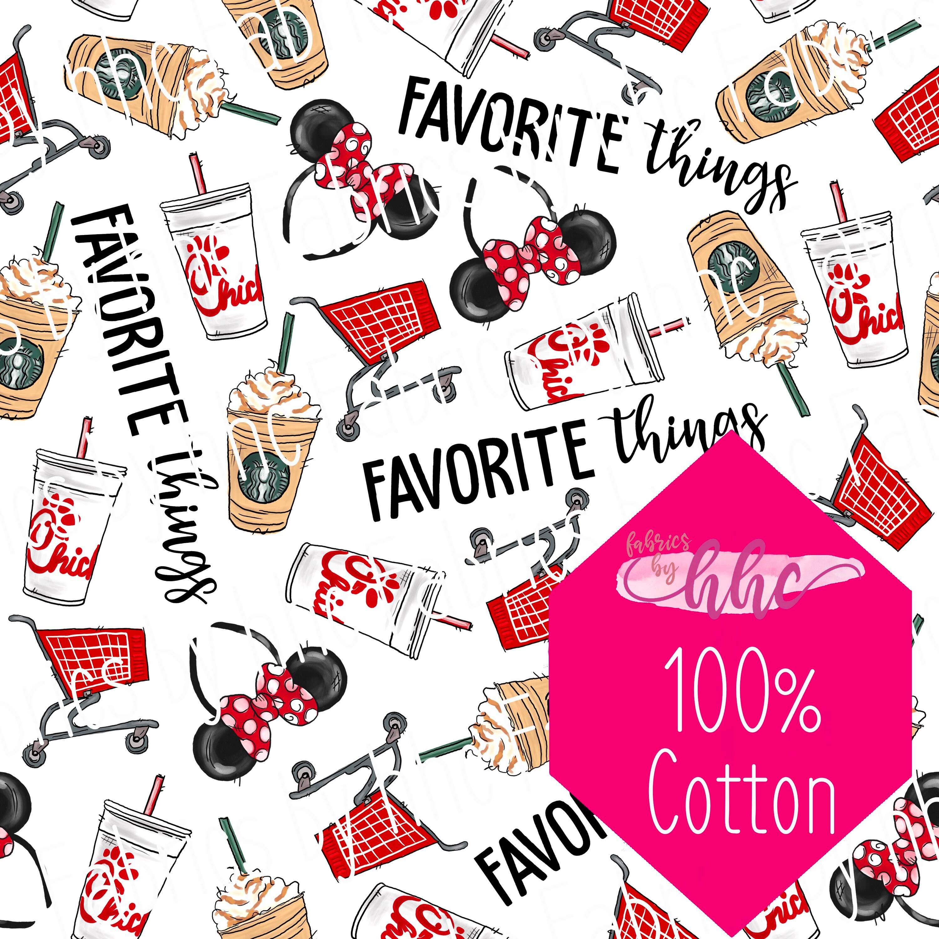 IN STOCK | Favorite Things Fabric |  100% Cotton Fabric by the yard