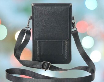 Anemone Flowers Mini Crossbody Shoulder Bags Cellphone Purse Wallet Anemone Flowers Mini Crossbody Shoulder Bags Cellphone Purse Wallet