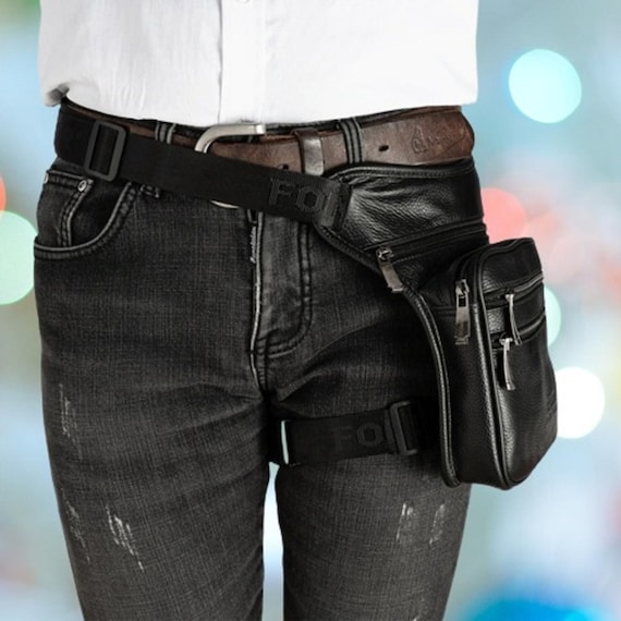 Ri onera de piel aut ntica para hombre bandolera mensajero