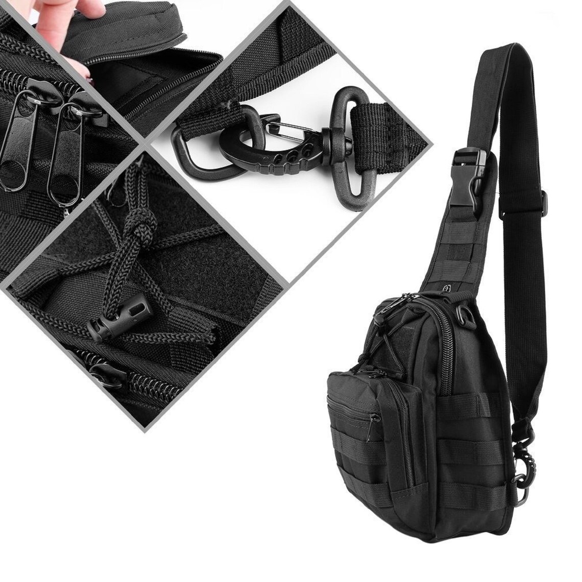 Military Tactical Shoulder Backpack Sling Bag Men Outdoor Etsy