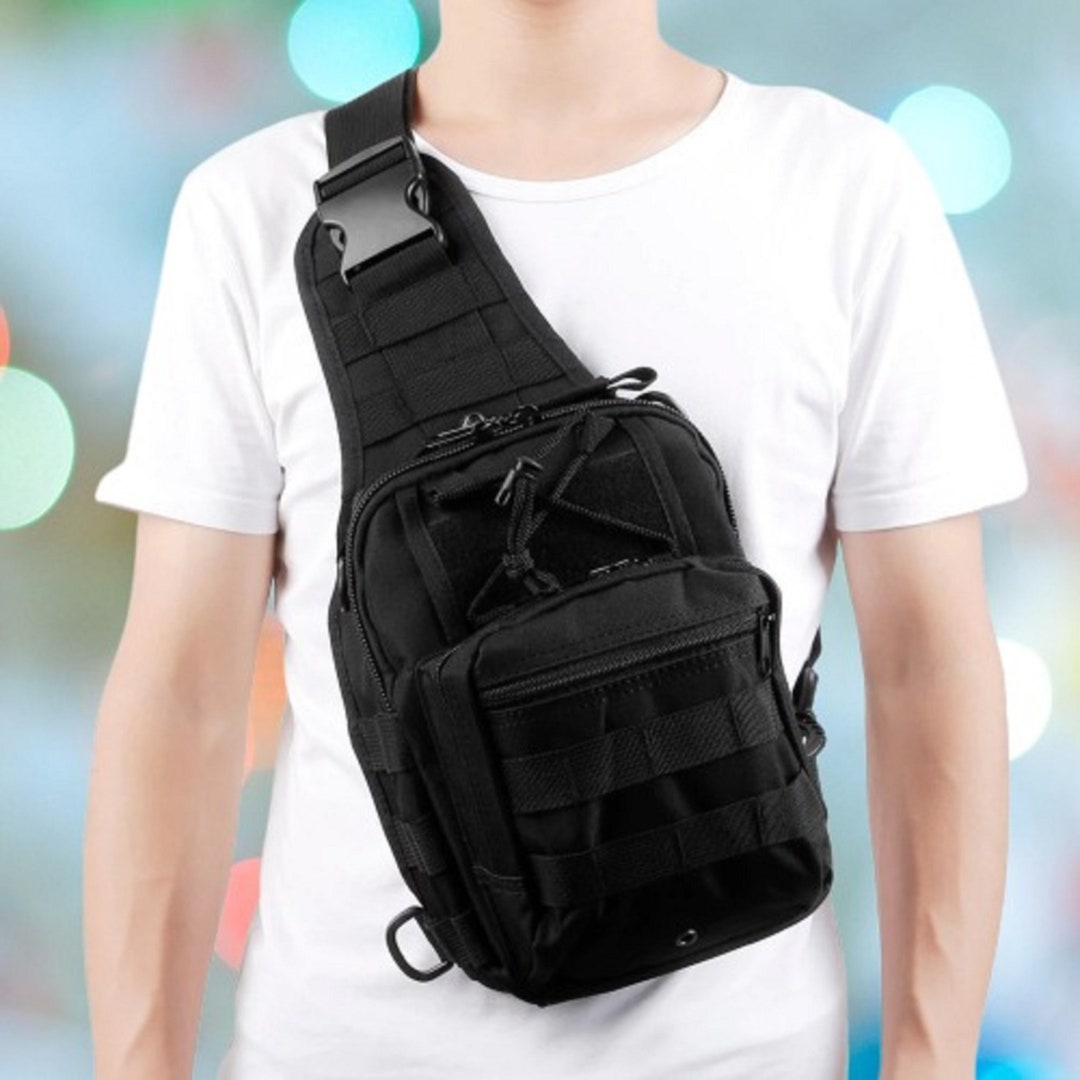 Military Tactical Shoulder Backpack Sling Bag Men Outdoor Etsy