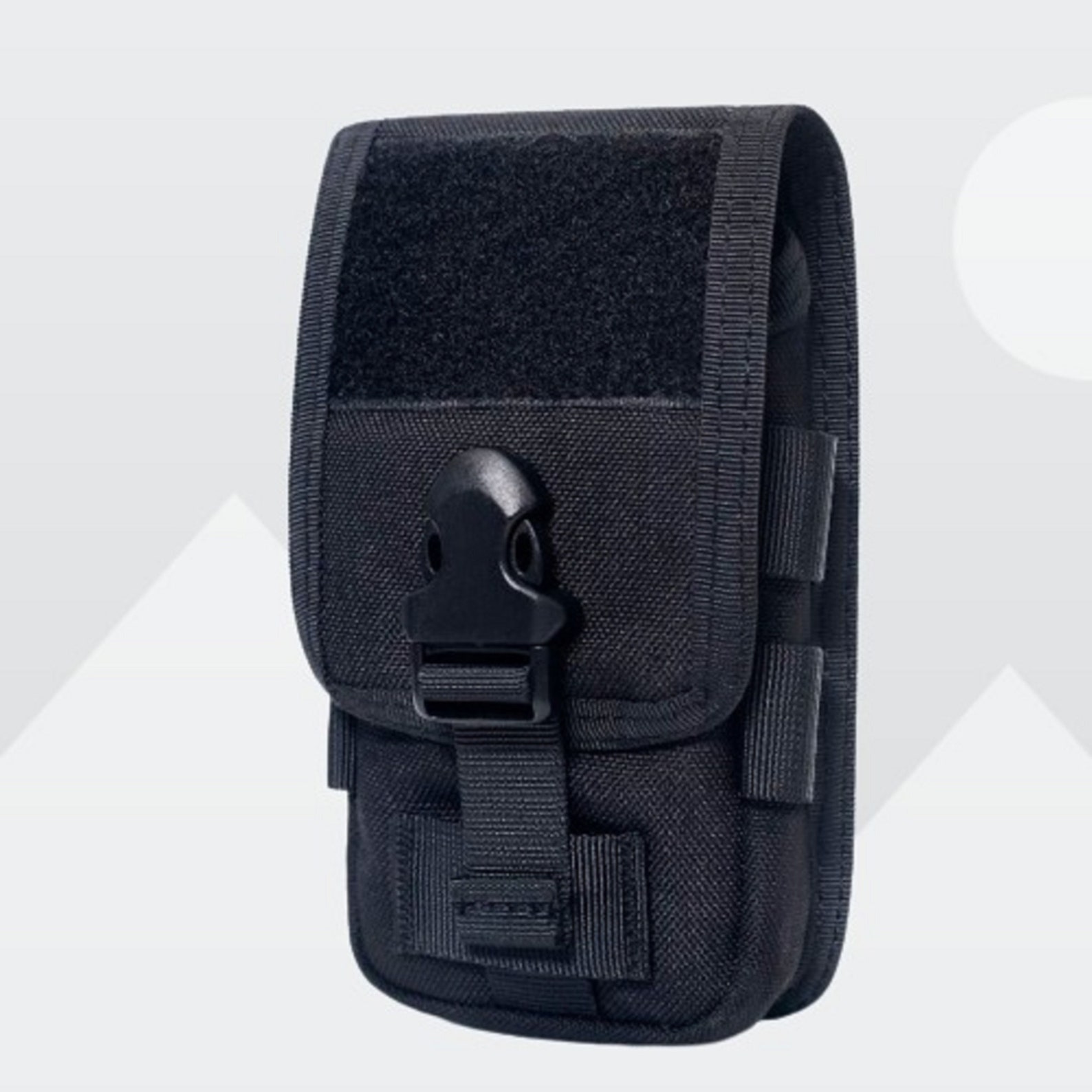 Black Smart Phone Pouch Tactical Double Layer Military Gadget Etsy