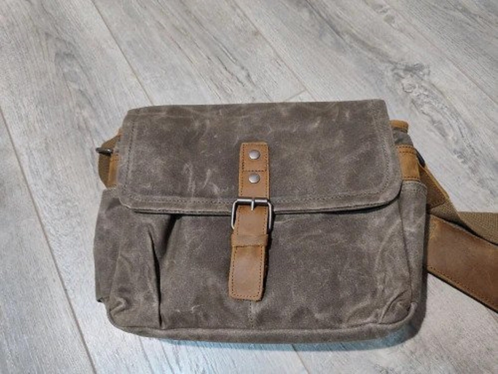 Mens Canvas Crossbody Bag Messenger Travel Shockproof Camera Bag Etsy