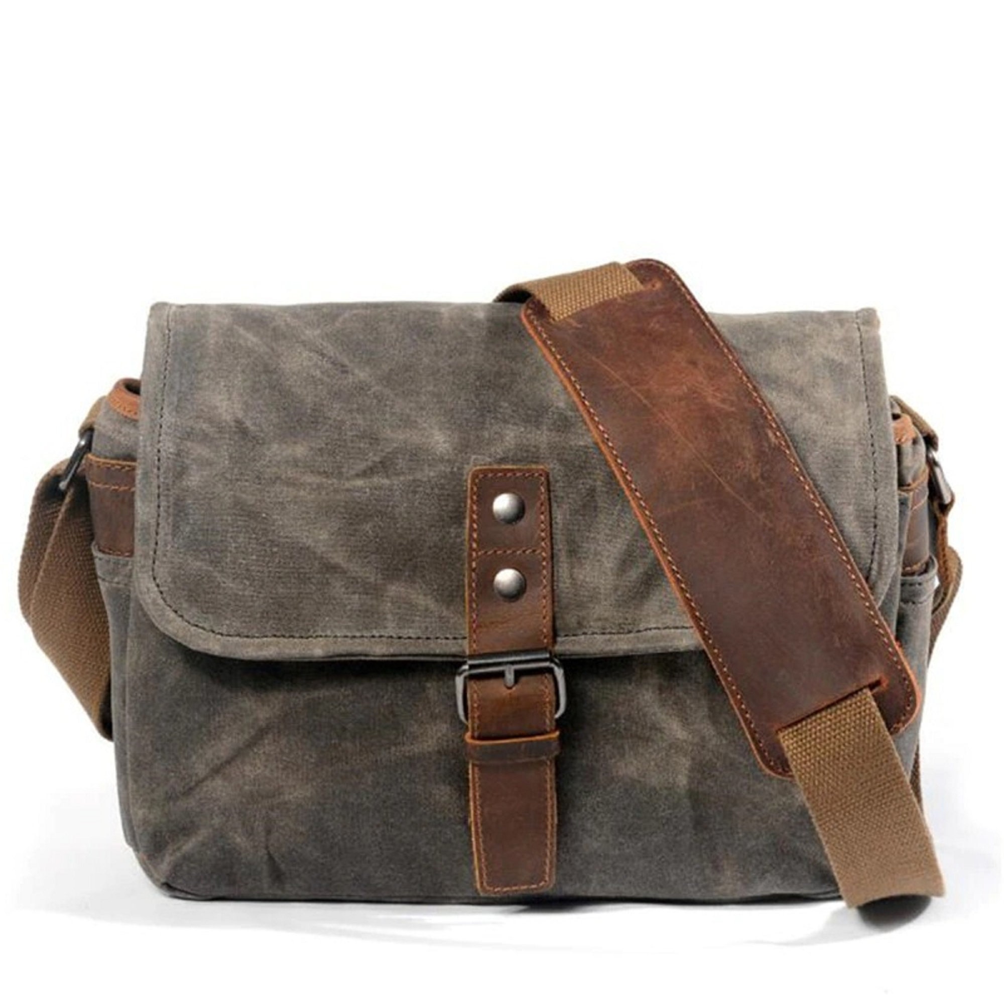 Mens Canvas Crossbody Bag Messenger Travel Shockproof Camera Bag - Etsy