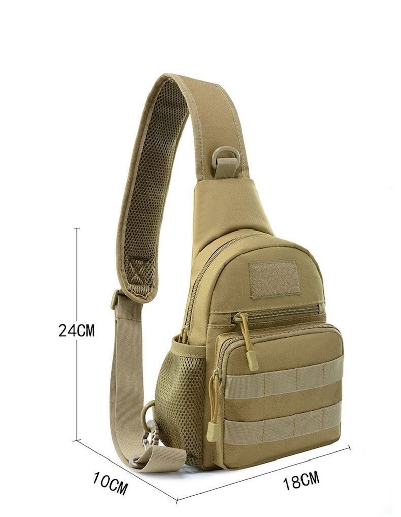 Military Tactical Shoulder Sling Bag Men Outdoor Hiking Etsy
