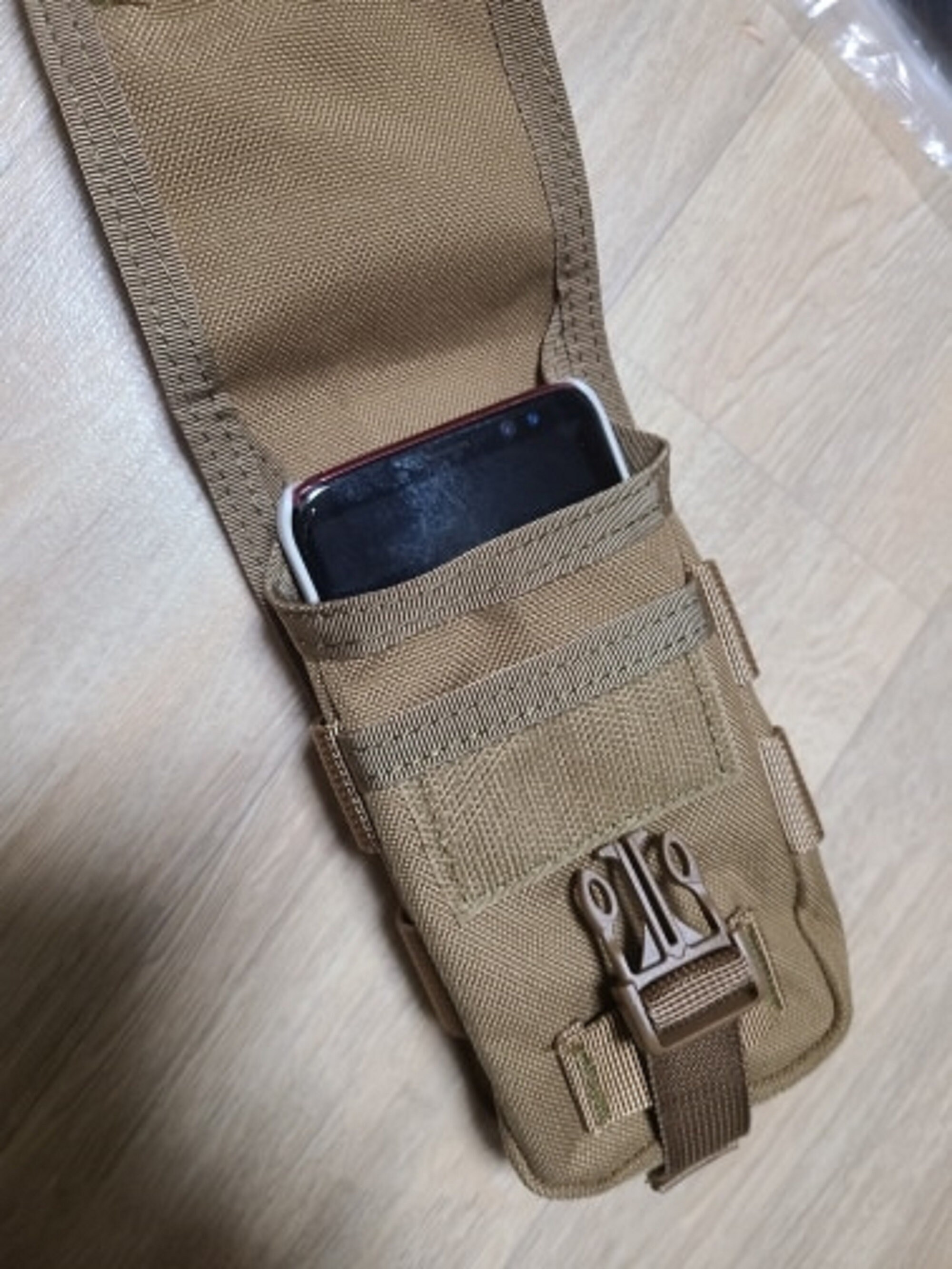 Black Smart Phone Pouch Tactical Double Layer Military Gadget Etsy