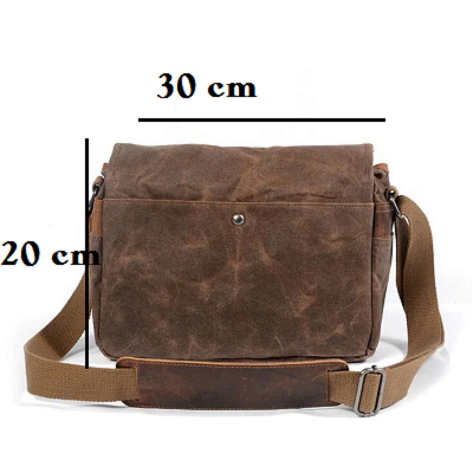 Mens Canvas Crossbody Bag Messenger Travel Shockproof Camera Bag Etsy
