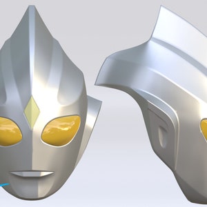 Mask Ultraman Tiga 3d print file