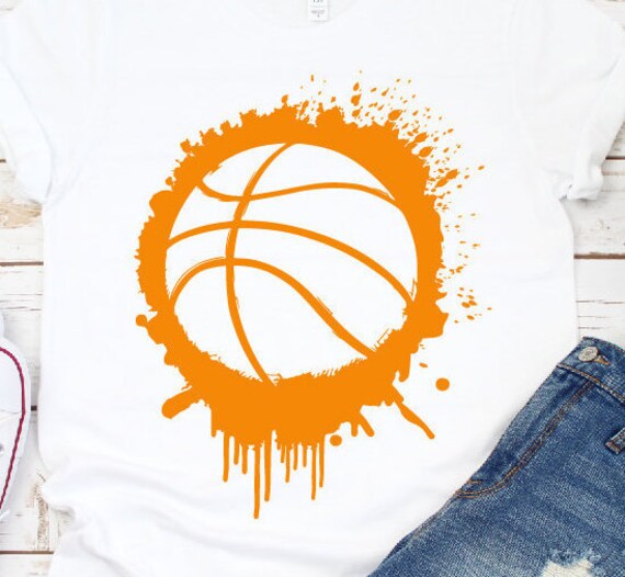 Basketball Svg SVG DXF Digital Download Splatter Etsy