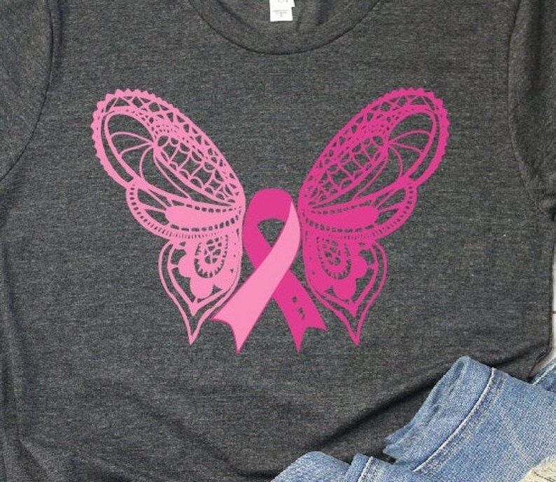 Download Cancer Ribbon Loss Ribbon Feather and butterfly SVG Cancer ...
