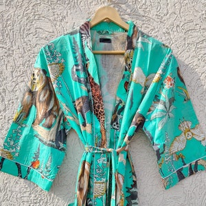 House Robe For Women Kimono-Cotton Night Dress-Dressing Gown-Maternity Dress