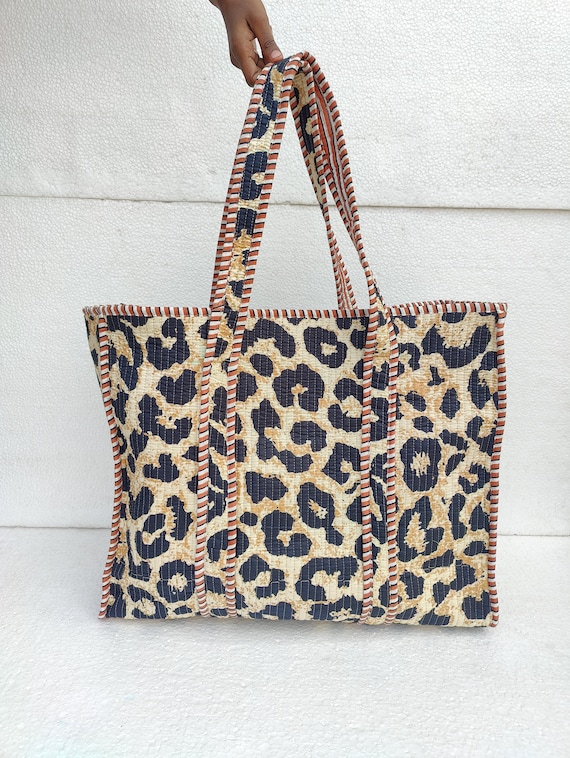Indian Handmade Cotton Quilted Bag Shopping Handbag Gifts For Her