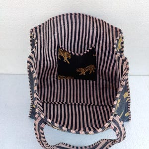 Indian Handmade Cotton Quilted Bag Shopping Handbag Gifts For Her image 6