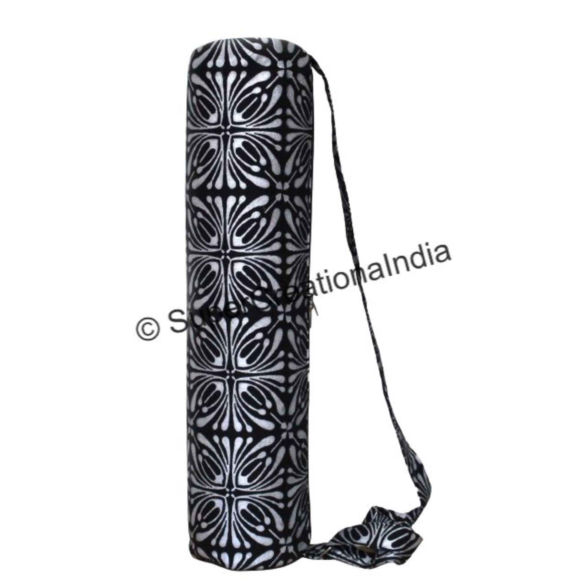 Yoga Mat Bag Cotton Sports Bag Printed Beach Mat Bag Etsy