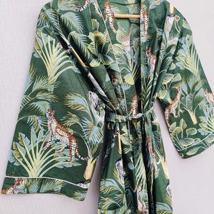 Cotton Kimono Dress-Robes For Women-Night Dress-Beachwear-Maternity Dress