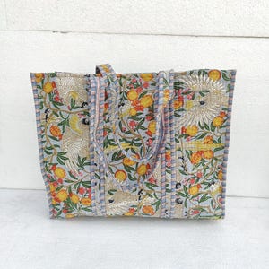 Sac fourre-tout matelassé, sac en coton, sac de transport, sac de pique-nique, cadeaux pour elle, sac nouveau style