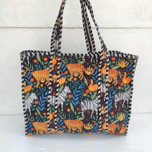 Bolsa de mano acolchada, bolsa grande de algodón, bolsa de viaje, bolsa para ropa de fiesta