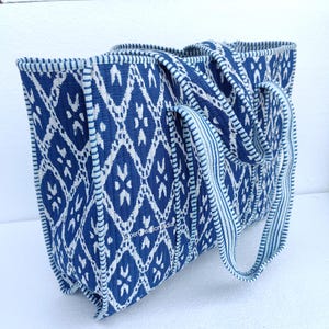 Gesteppte Einkaufstasche, Baumwolle große Einkaufstasche, Reisetasche, Geschenke für sie