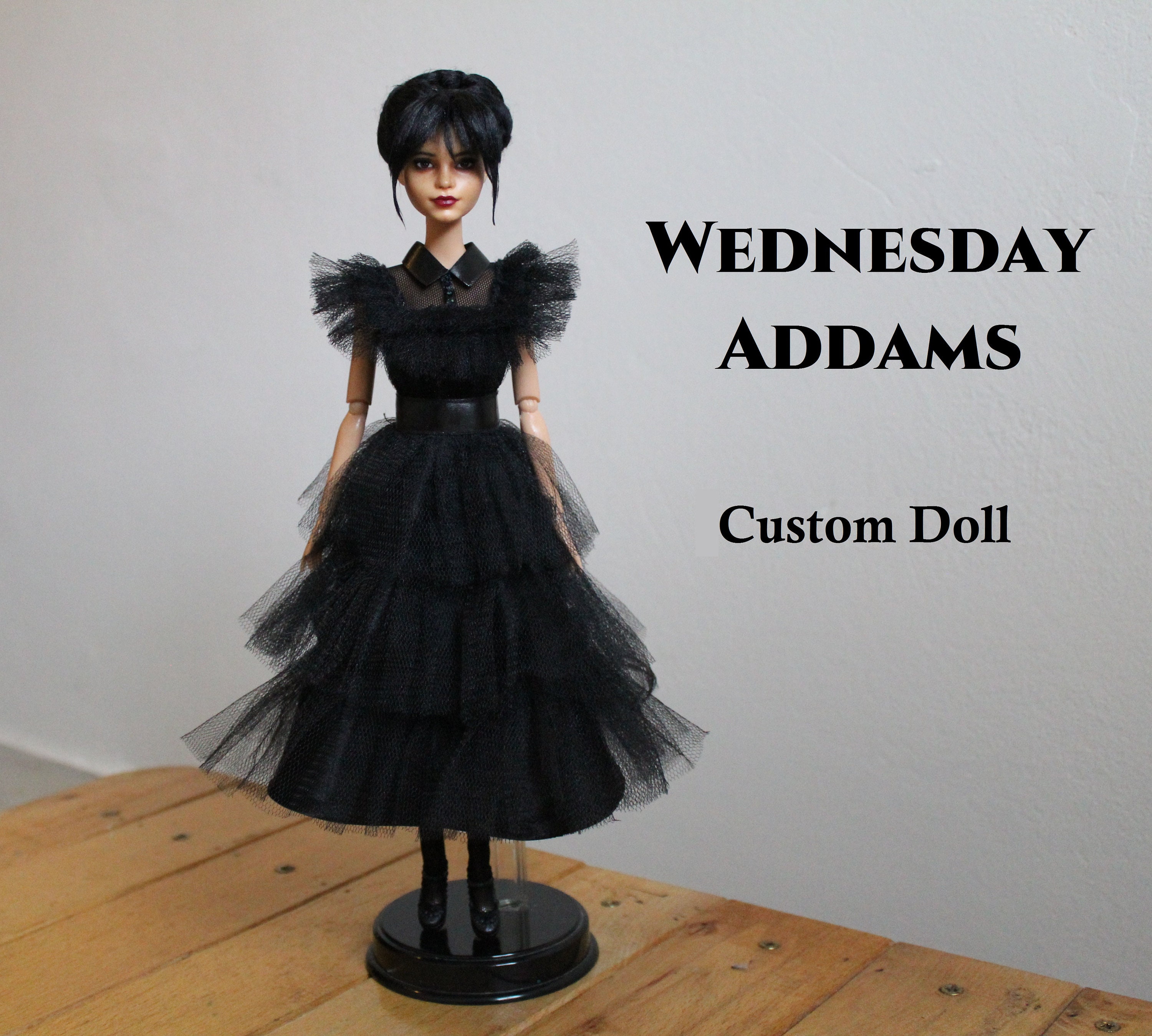 Wednesday Addams Custom Doll Abschlussball Version, OOAK, Limitierte  Auflage, Barbie Doll Repaint - .de