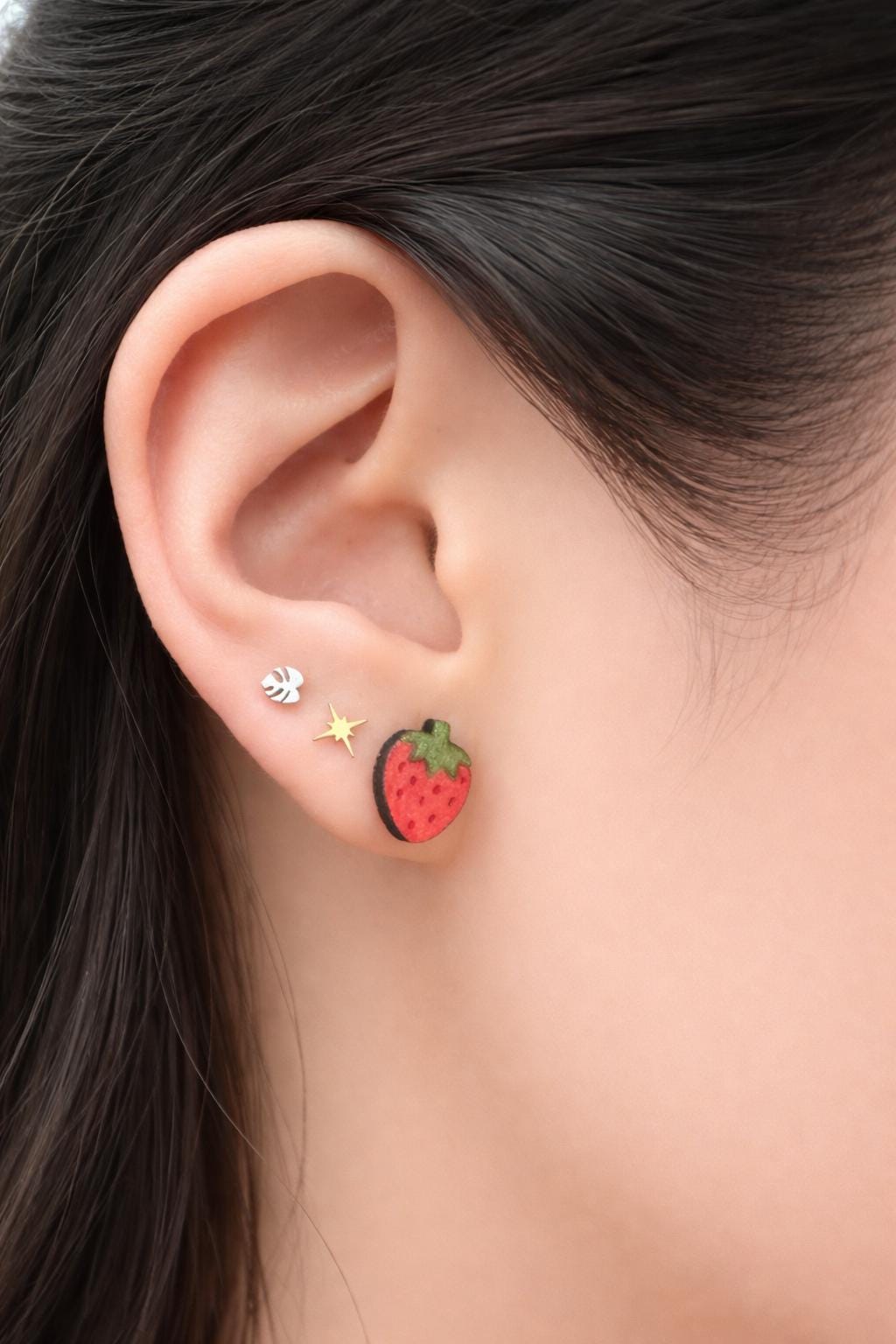 Farmers Market: Fruit Earring Studs by Dainty Little Tiny Things - Etsy