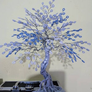 Big Tree Sculpture,Beaded tree of life,Birthday Gift,Anniversary Gift,Home Office Decor