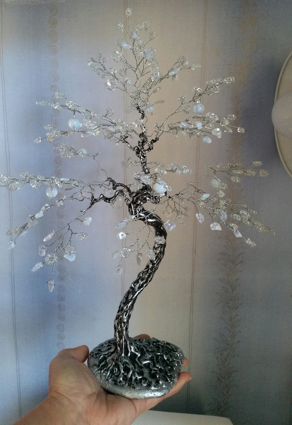 Opalith Baum, Perlenbaum, Edelstein-Hochzeitsbaum der Liebe und  Inspiration, Drahtskulptur, Jubilumsgeschenk, Wohnkultur - Etsy.de