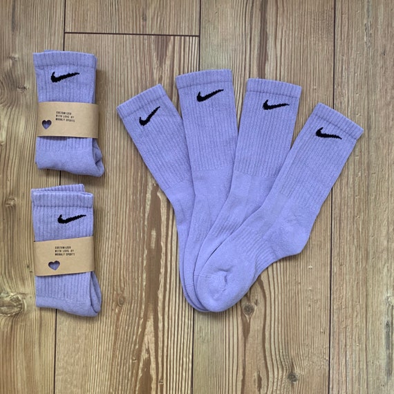 Nike socks colorful pastel purple violet Etsy