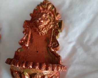 Miniature Faux Copper Garden Wall Fountain