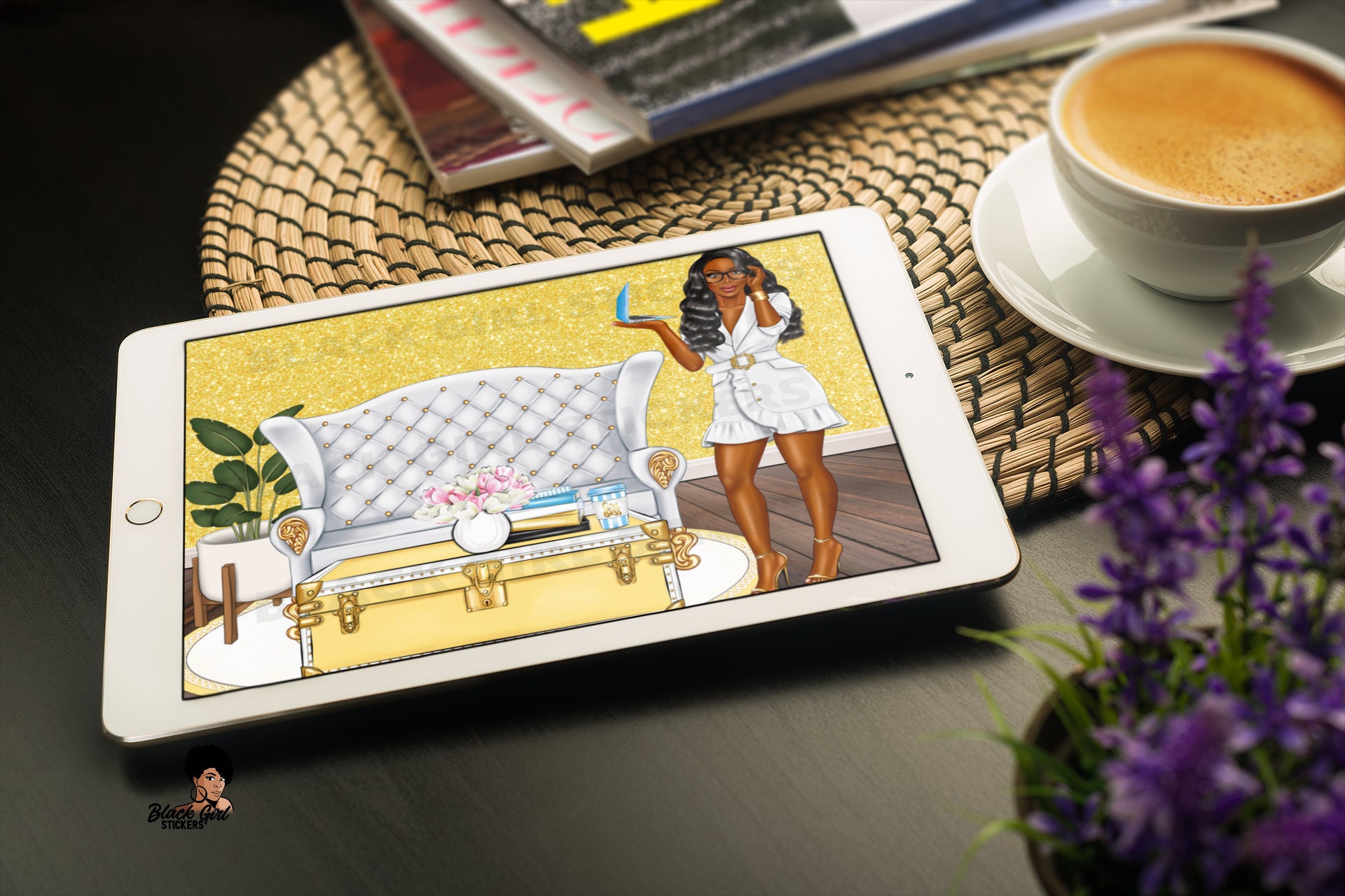 MacBook Wallpaper Digital Background Digital Illustrations | Etsy